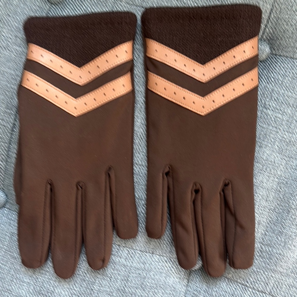 Brown and Tan Gloves